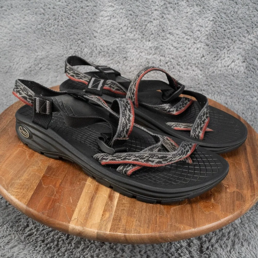Mens Chaco J104865 Grandeur Waterproof Strappy Hiking Black Outdoor Sandals 11
